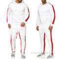 Aangepast logo groothandel mannen sweatsuit sets jogging pakken